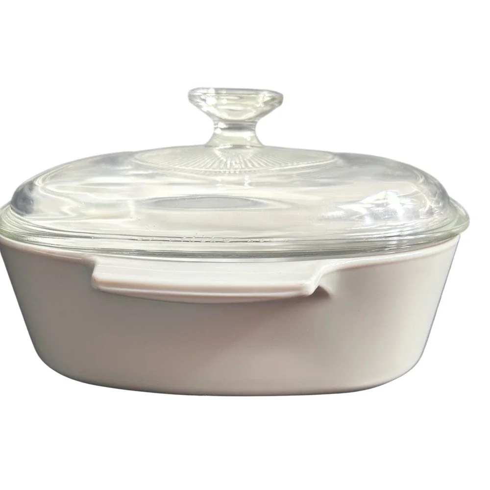 Corning Ware Pastel Bouquet A-2-B 2L Casserole Dish with Glass Lid Made in USA - Picture 2 of 12